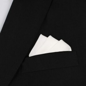 Classic White Pocket Square